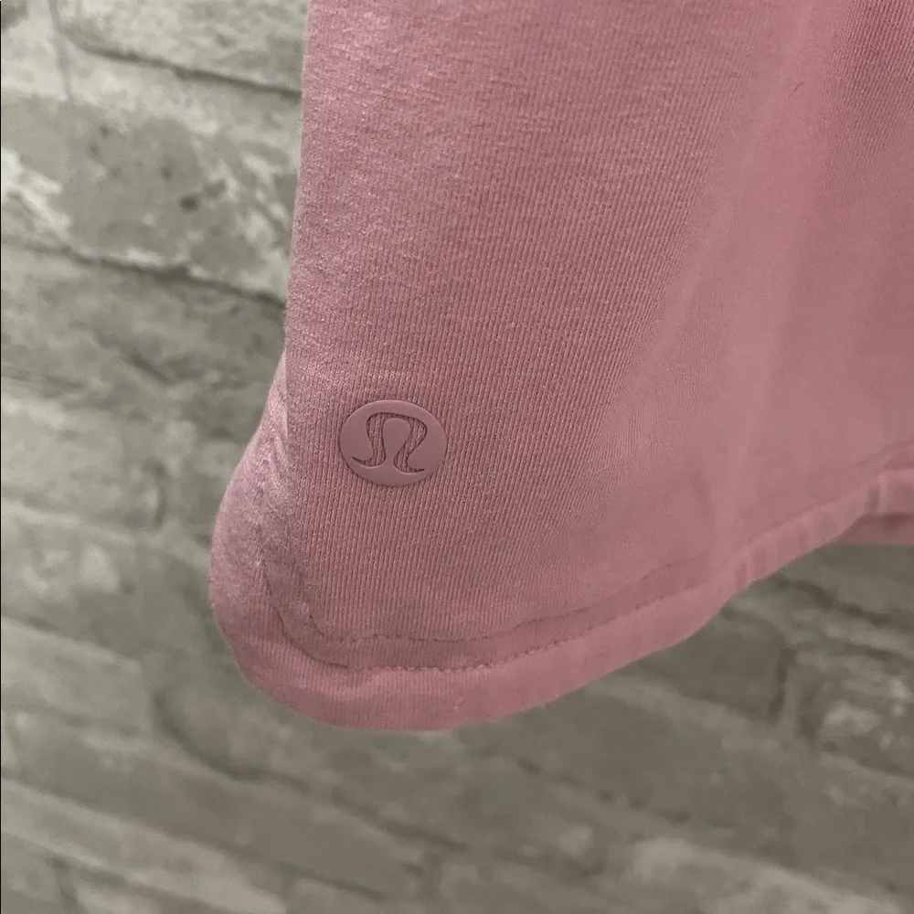 Lululemon French Terry V-Neck Romper Pink Peony